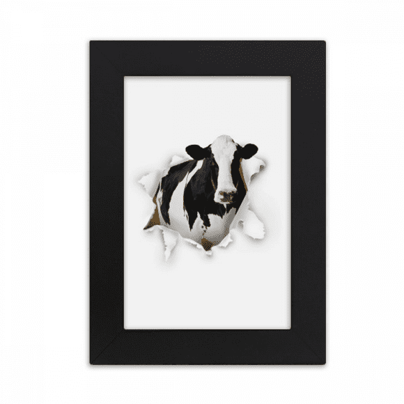 Damage Animal Paper Cows Art Deco Fashion Desktop Photo Frame Picture Display Art Painting Exhibit
