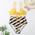 thumbnail image 5 of Womens High Waisted Bikini Set Tie Knot High Waisted Two Piece Swimsuits Bathing Suits, 5 of 5