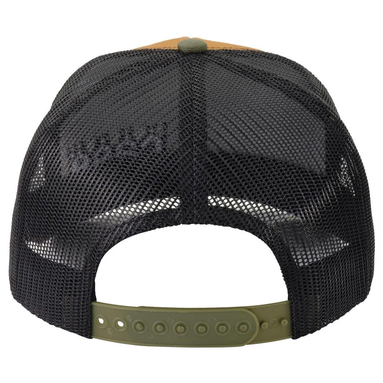 CASE IH Logo Saddle Canvas Cap with Black Mesh Back, Adjustable