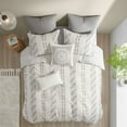 thumbnail image 2 of INK+IVY 100% Cotton Duvet Comforter Cover Bedding Set, Ivory - Full/Queen, 2 of 5