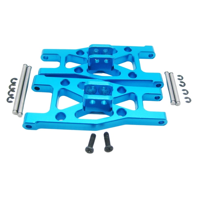 Bewildely Brazo de suspensión inferior delantero mejorado de aleación de aluminio para 1/12 Wltoys K959 L202 L212 L222 L959 L969 L979 pieza de Kits de construcción modelo Azul