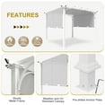 thumbnail image 6 of COOS BAY 10 x 10 Outdoor Steel Flat White Pergola with Adjustable Shade Canopy,Gray, 6 of 7