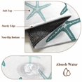 thumbnail image 4 of Teal Starfish Coastal Washable Rug 5x7 Area Rugs for Living Room, Summer Beach Ocean Large Bedroom Rug Soft Non-Slip Low Pile Floor Carpet for Dining Room Kitchen Office Laundry Nursery, 4 of 9