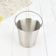thumbnail image 3 of Stainless Steel Small Portable Ice Bucket with Handles Chip Cup Snack Bucket, 3 of 7