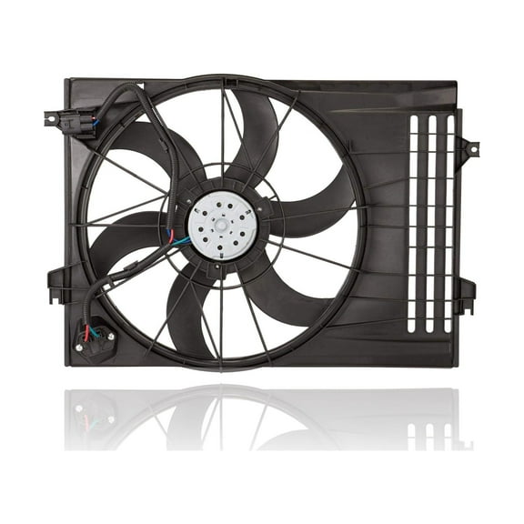 Dual Radiator and Condenser Fan Assembly - Cooling Direct Fit/For 253801F382 08-10 Kia Sportage 2.7L Fits select: 2008-2009 HYUNDAI TUCSON