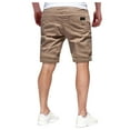 thumbnail image 3 of Zrbywb 2023 New Mens Casual Shorts Mens Fashion Casual Mid Waist Cargo Pant Solid Pocket Drawstring Shorts, 3 of 9