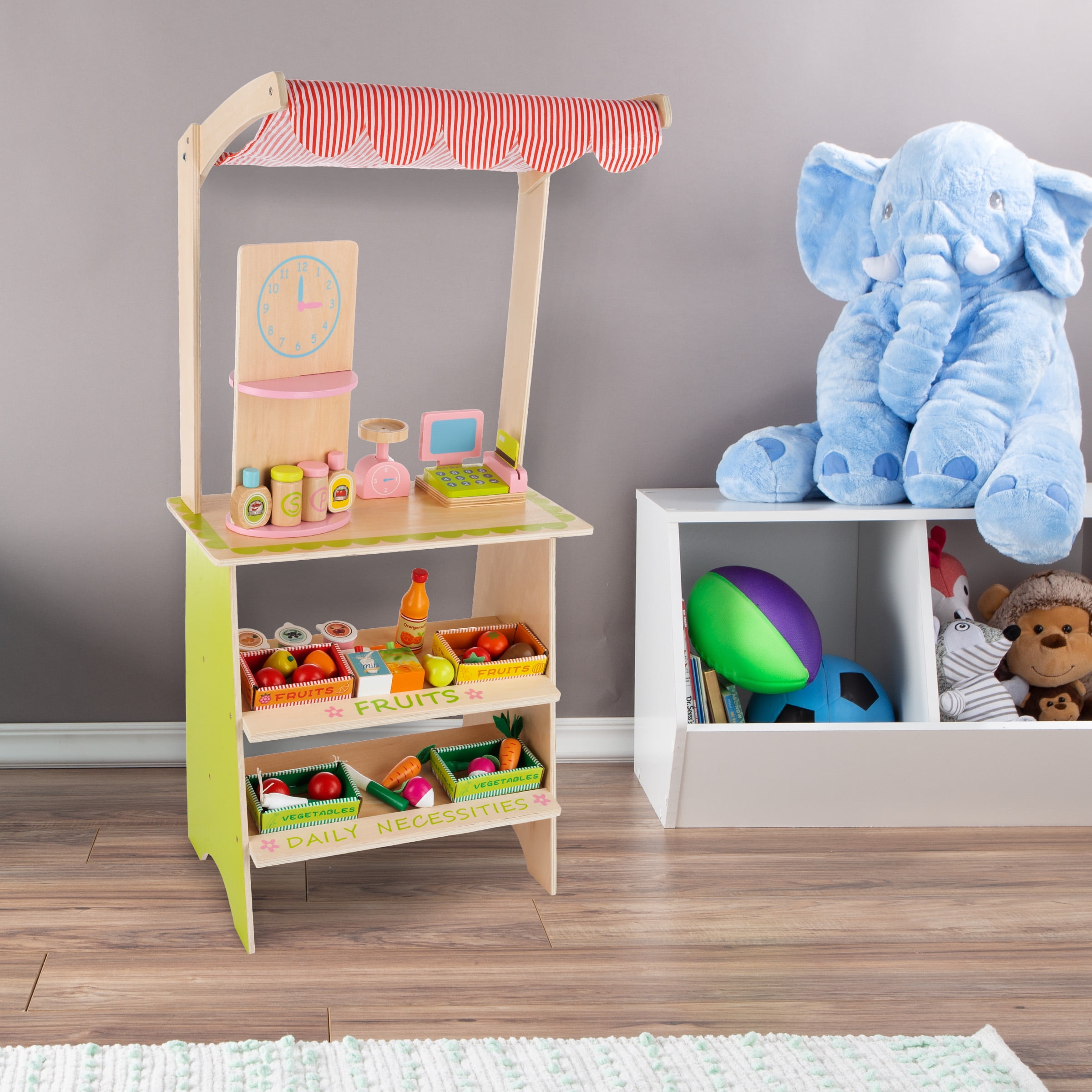 wooden grocery store playset