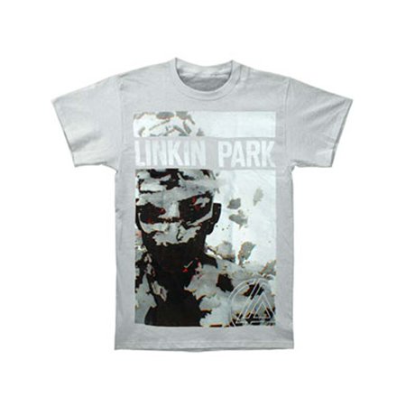 Linkin Park Men's  Living Things Cover Grey Slim Fit T-shirt