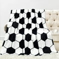 thumbnail image 2 of CASAFUN Football Blanket Soft Plush Flannel Blanket for Boys Girls Babys Travel Throw Blanket Football Collection for Couch Bed Sofa Home Gifts Holiday Decor, 2 of 7