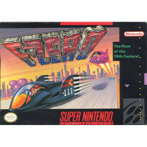Restored Nintendo FZero (F-Zero) - SNES Game (Refurbished)