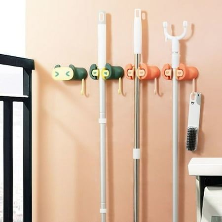 

Home Metal Coat Hangers Sew on Heavy Duty Hooks for Hanging Bathroom Mop Hanger Hanger Clamps Grip Mop Nonslip Hangers Self Mop Holder Mop Hanger Mounted Mop Holder Handle Wall Mounted
