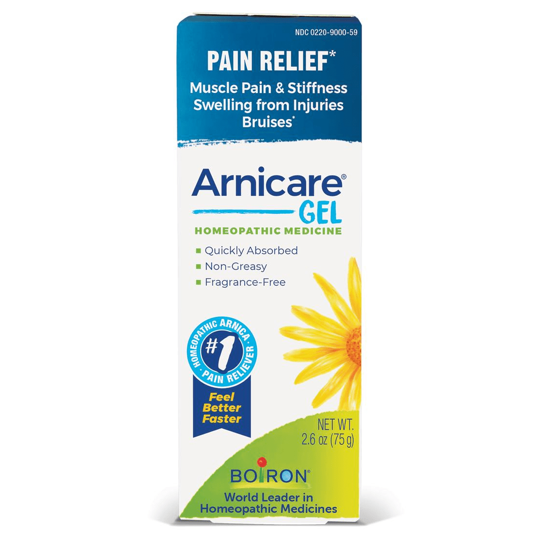 Boiron Arnicare Gel, Homeopathic Medicine for Pain Relief, 2.6 oz