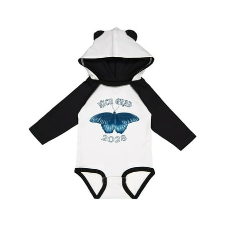 

Inktastic NICU Grad 2028 with Blue Butterfly Gift Baby Boy or Baby Girl Long Sleeve Bodysuit