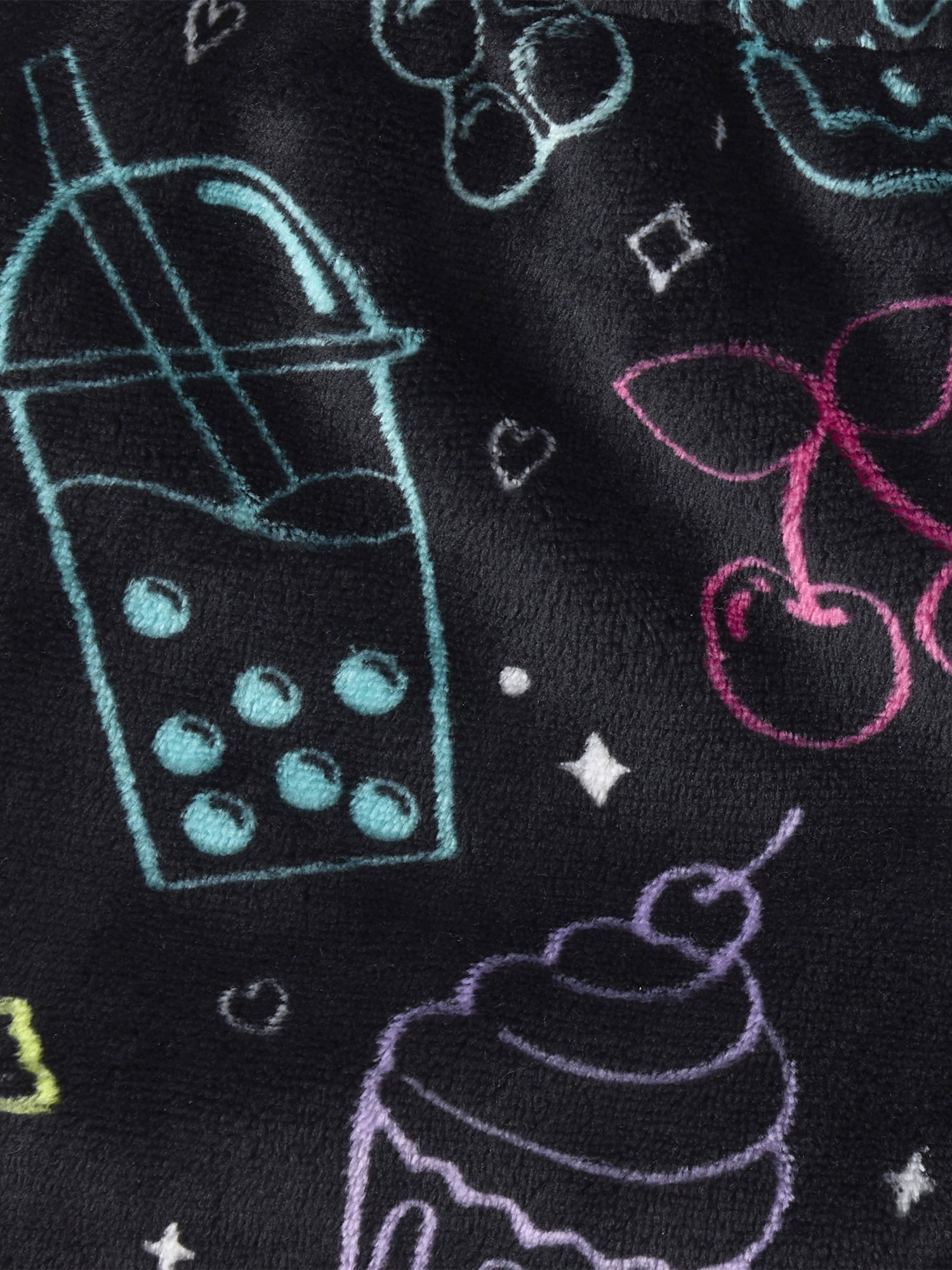 The Children's Place Girls Cozy Fleece Food Pajama Shorts, Sizes XS-XXL