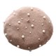 thumbnail image 5 of Sombrero Qarigey Boina satén tejido lana invierno estilo francés camello 2Conjunto, 5 of 6