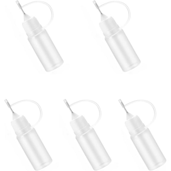 10ml Precision Applicator Bottles With Needle Tip, Transparent Glue Bottles, Liquid Dropper Bottles For DIY Quilling