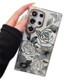 thumbnail image 1 of Funda de teléfono YOUWUMA para Samsung Galaxy S24 Ultra Black Flower, 1 of 6