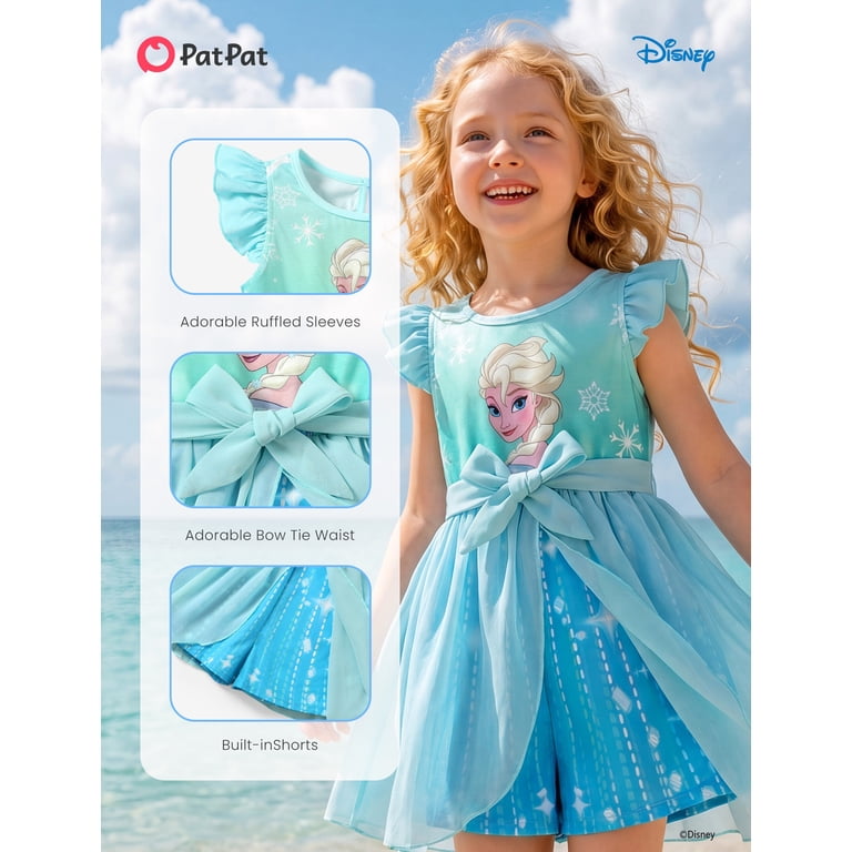 Disney, Girl Romper, Frozen Elsa Graphic, Summer Sizes 2-6T