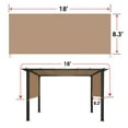 thumbnail image 3 of SUNNYOUTDOOR 18' L x 8.2' W Pergola Replacement Canopy Universal Pergola Canopy Replacement Top Cover for Pergola Structure, Frame NOT included (Tan), 3 of 5
