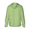 thumbnail image 3 of Sigee Green Gingham Print UPF50+ Men's Sun Protection Hoodie Shirt SPF UV Shirt Long Sleeve Fishing Outdoor Lightweight, S-3XL, 3 of 9