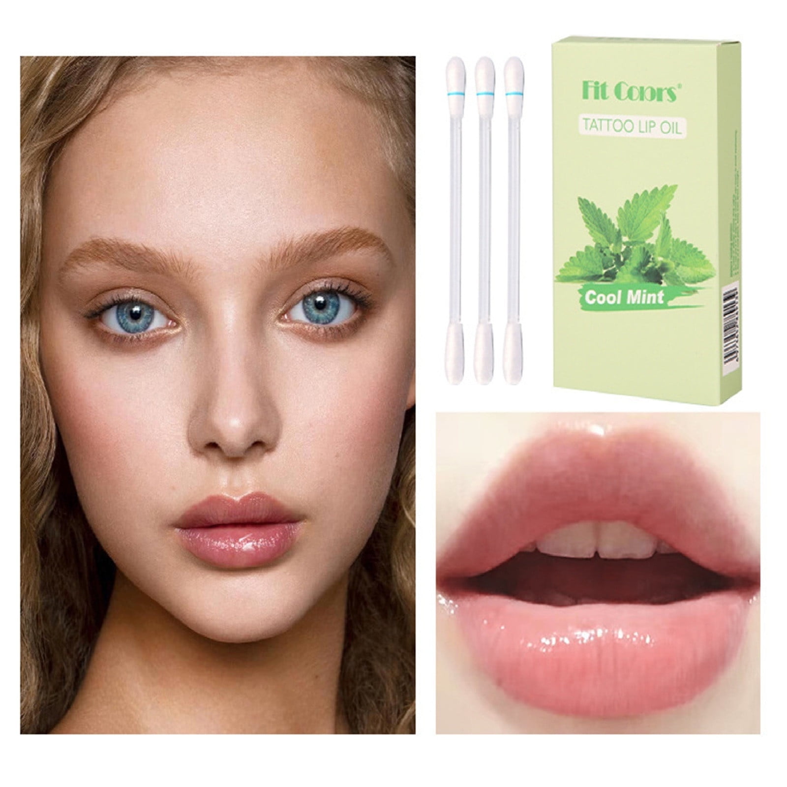 TIHLMK 20Pcs Tattoo Lipstick Cotton Swab Lip Oil Tattoo Lipstick Cotton