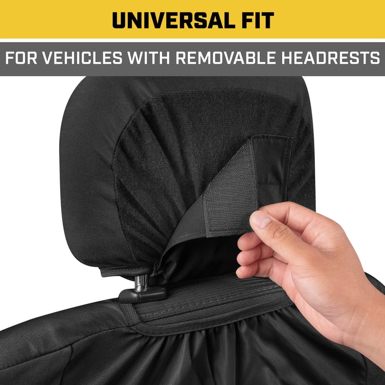Caterpillar Heavy Duty Oxford Car Seat Cover, Universal Fit photo 4