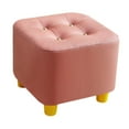 thumbnail image 3 of Reposapiés Reposapiés Creativo Asiento Infantil Otomano Antideslizante Taburete Otomano Cuadrado Rosa, 3 of 9