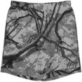 thumbnail image 4 of PRIYAL Grey Hunting Camouflage Pattern Mens Short Sleeve Pajama Set Satin Silk Sleepwear 2 Piece Pjs Loungewear, 4 of 6