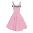 thumbnail image 3 of Christmas Dress for Women Sleeveless A-Line Swing Dresses Vintage Xmas Party Dress Pink 3XL, 3 of 3