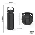 thumbnail image 5 of Zak! Liberty Stainless Steel Double Wall Insulated Tumbler 32 oz. Ebony (0015-X033), 5 of 6
