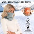 thumbnail image 3 of Polainas para cuello TICONN, forro polar transpirable, paquete de 2, 3 of 7