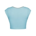 thumbnail image 3 of Timegard Going out Tops for Women Notched V Neck Sleeveless Crop Top Solid Color Slim Fitting Comfy Top, 3 of 5