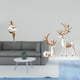 thumbnail image 2 of Figura artística de ciervo, escultura de resina, adorno abstracto de pareja de animales, decoración única para mesa, ideal para salas de estar, oficin, 2 of 8