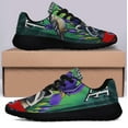 thumbnail image 3 of Tennessee Stte Raccoon Mockingbird and Iris Flower Shoes Sneakers Black Size 7.5, 3 of 7