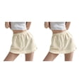 thumbnail image 4 of Pantalones Cortos Faldas Minnieouse Vestido Casual Cordón Mini Alta Cintura Beige Leche L 2piezas, 4 of 6