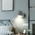 thumbnail image 6 of Wall Lamp, Led Wall Light Fixture, Gray Finish, Warm White Bulb Included, for Bedroom, Study, and Entryway Lighting, by FAJHHA, 6 of 8