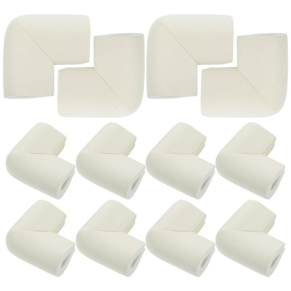 WHAMVOX Furniture Corner Guards White U-shaped 12Set 2.2x2.2x1.4in