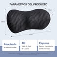thumbnail image 4 of Almohada Lumbar,Soporte Lumbar para Silla de Oficina,Cojín Lumbar de Espuma Memory Foam para Aliviar el Dolor, Cojin para Coxis y Ciatica Lumbar para Camas, Asientos de Coche, Oficinas, Sillas Gaming, 4 of 6