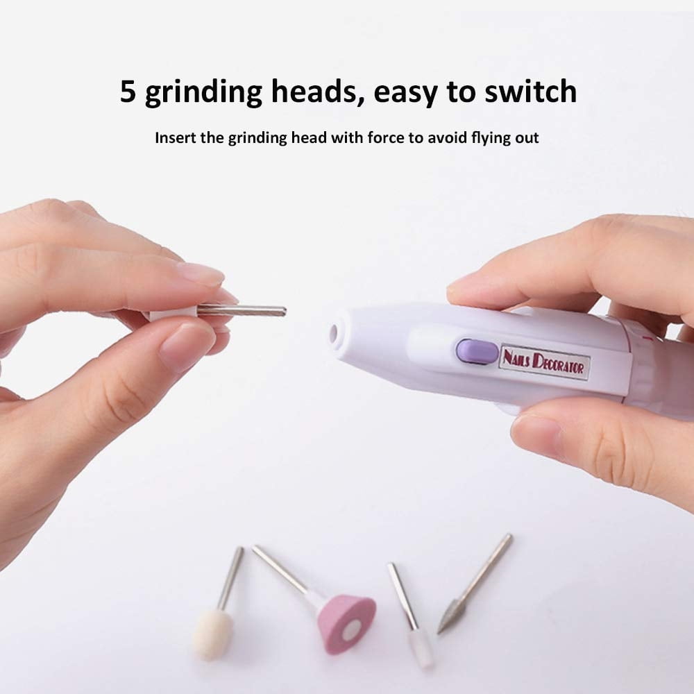 Nail Art Drill KIT Electric FILE Buffer Bits Acrylic