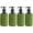 Green, variant on Riforla 4Pcs 300/500Ml Bathroom Soap Dispensers Shampoo Air Lotion Container Press Foam Bottle for Bath Soap Gel and Cosmetics Brown 500ML