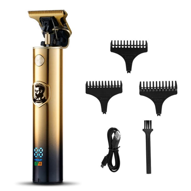 Seitruly Cortadora de pelo eléctrica, recortadora ajustable recargable, afeitadora de peluquero portátil de bolsillo para el hogar, juego de Type2 NO2