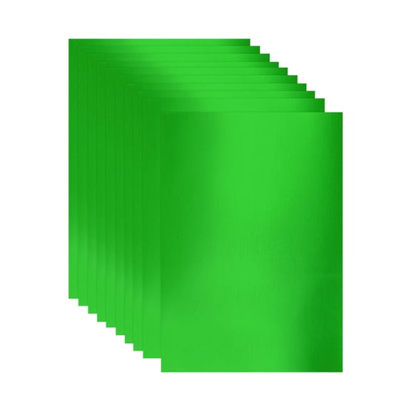 Uxcell 10 Sheets Metallic Foil Paper, A4 Thick 250gsm Cardstock Foil 8.3" x 11.7" Shiny Mirror Glitter Paper Sheets for Crafts Scrapbooks Cards Party Decorations, Green