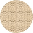 thumbnail image 1 of Ahgly Company Indoor Round Patterned Peru Brown Area Rugs, 7' Round, 1 of 6