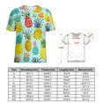 thumbnail image 2 of Lunarable Pineapple Women's T-Shirt Short Sleeve T Shirts Tops Tee Ladies Loose T, 2 of 6