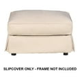 thumbnail image 1 of Sunset Trading Horizon Tissu Slipcover pour Pouf Rectangulaire en Beige, 1 of 8