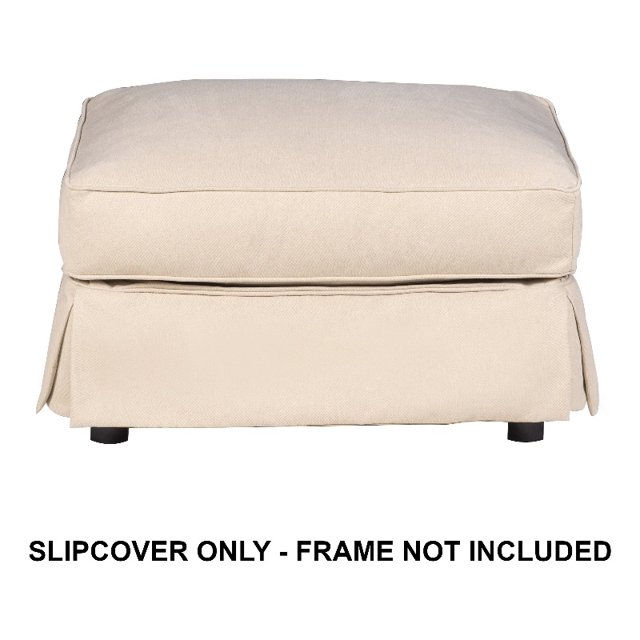 Sunset Trading Horizon Tissu Slipcover pour Pouf Rectangulaire en Beige