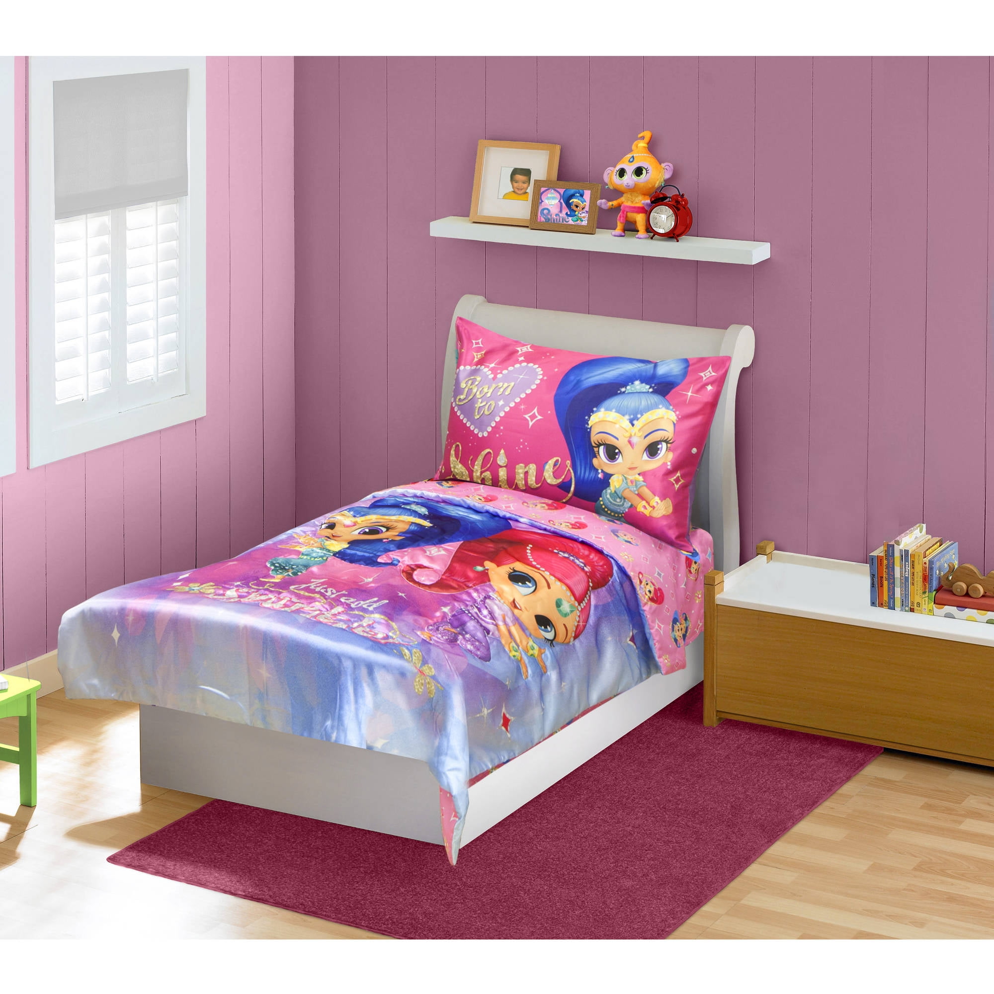 Shimmer Shine 4 Piece Toddler Bedding Set Com
