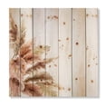 thumbnail image 3 of Designart 'Exotic Dry Pampas Grass On White Background' Traditional Print on Natural Pine Wood, 3 of 5