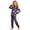 Blue-674V, variant on Vdoaml Kids Halloween Print Pajama Little Girls Long Sleeve Top Pants Two Piece Set Children Sleepwear Nightwear 6-7 Years Pink
