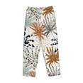 thumbnail image 4 of Goofa Tropical Leaves Printed Soft Pajama Pants for Women, Wide Leg Comfy Casual Lounge Yoga Pants-XX-Large, 4 of 9